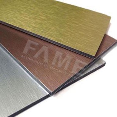 8 mm zlata brušena aluminijasta kompozitna plošča